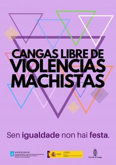 Cartel Cangas libre de violencia machista