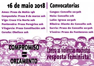 Horario convocatorias feministas