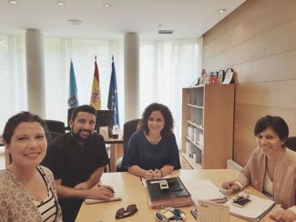 Xuntanza coa directora xeral de Familia, Infancia e Dinamización Demográfica para tratar a nova orde de subvencións de atención temperá