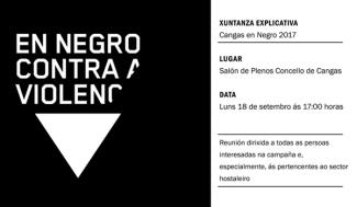 Xuntanza Cangas en negro