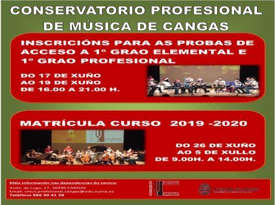 Probas de acceso ao conservatorio para o curso 2019-2020