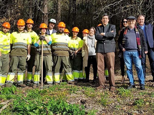 Visita aos traballos do Obradoiro de Emprego Forestal Granxa da Rúa VIII