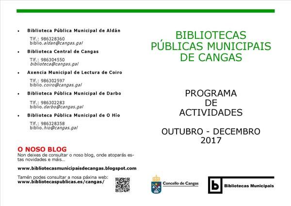 Programa de Actividades Outubro-Decembro das Bibliotecas Públicas
