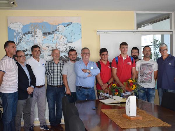 Acto de recepción aos deportistas David Barreiro e Pablo Graña
