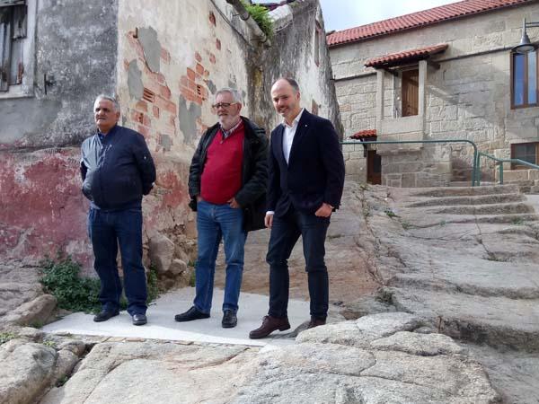 Visita ás obras de recuperación do Casco Vello de Cangas
