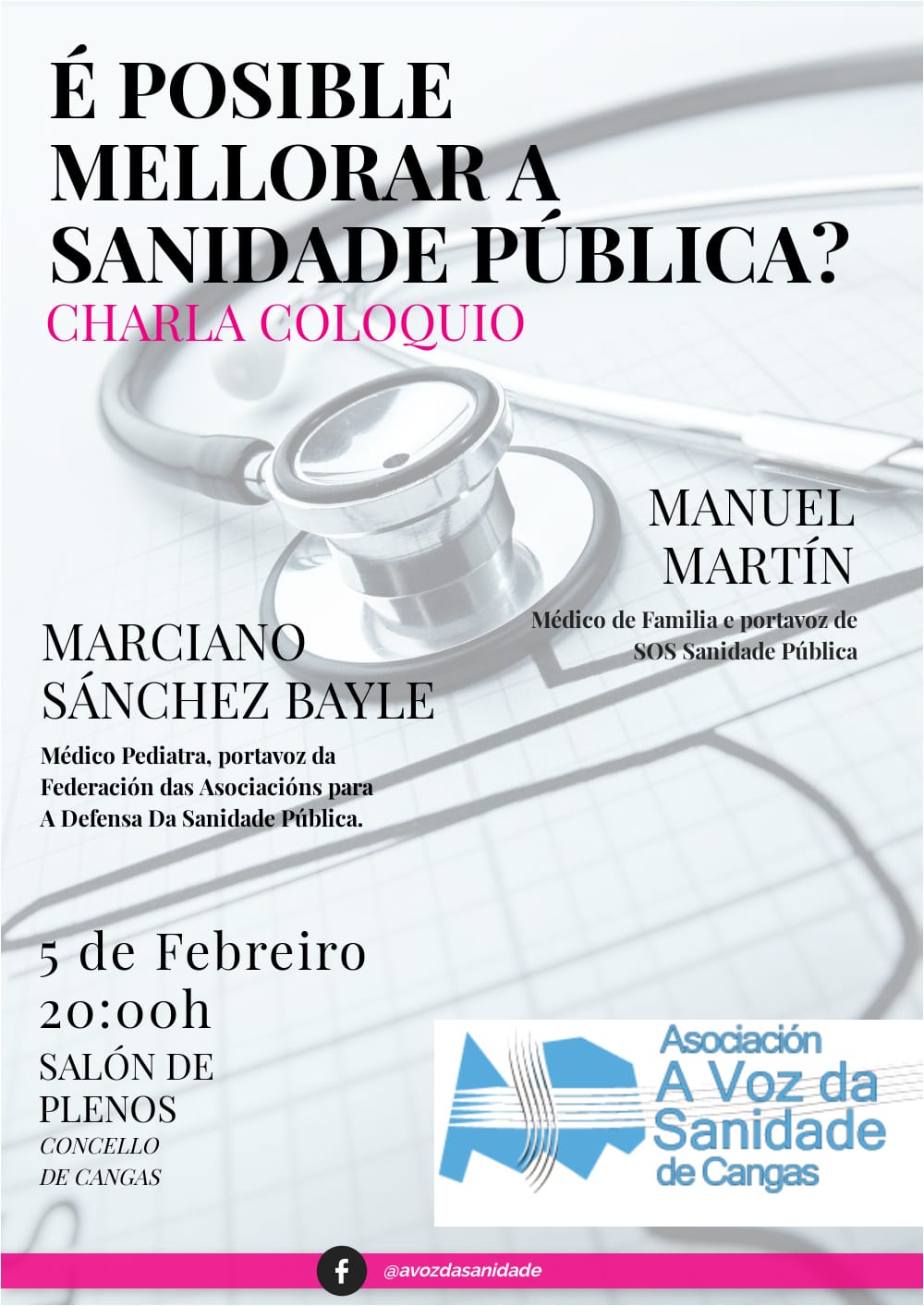 Charla coloquio: É posible mellorar a Sanidade Pública?