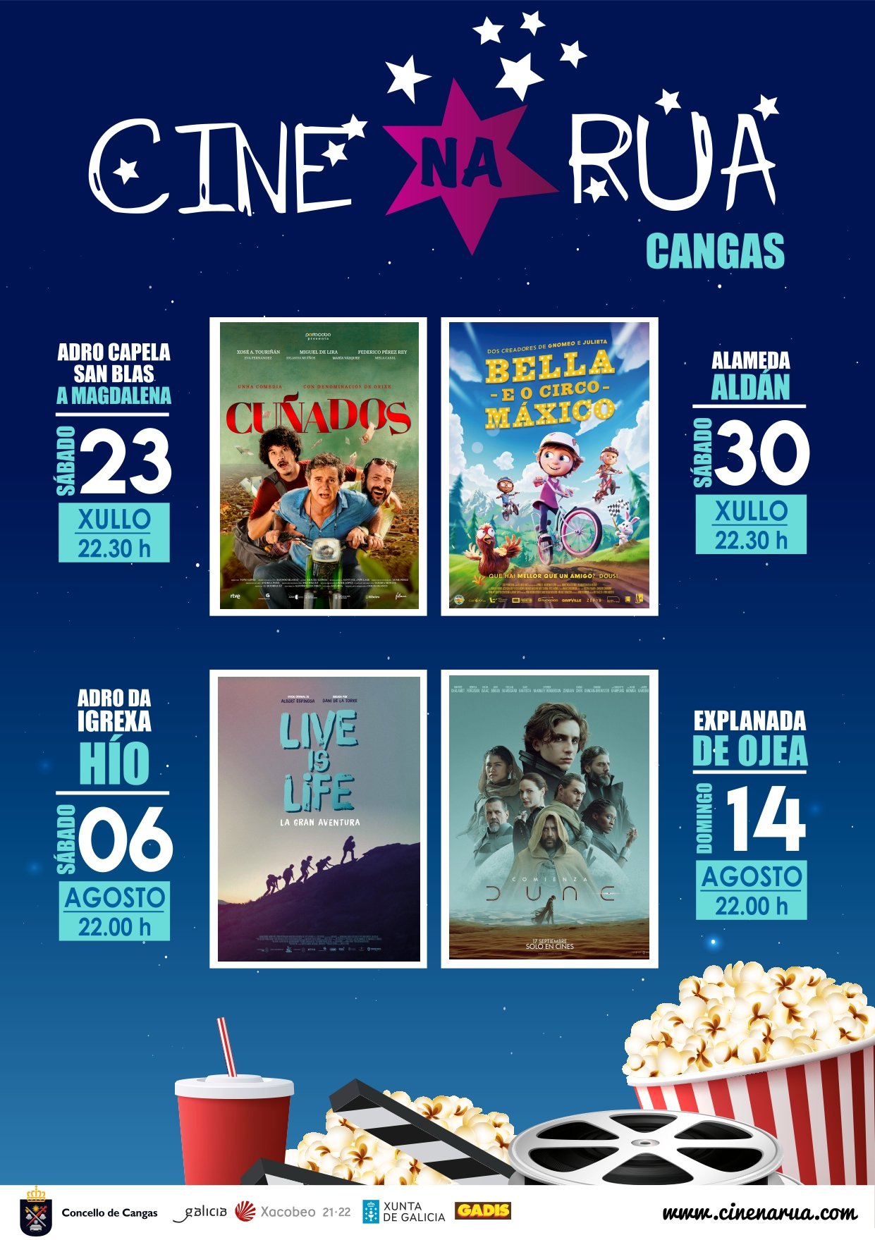 Cine na Rúa. Película:Comienza 
