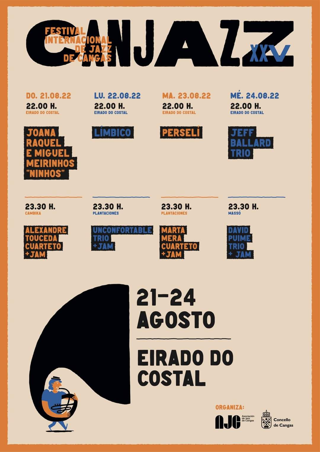 XXV CANJAZZ. FESTIVAL INTERNACIONAL DE JAZZ DE CANGAS 