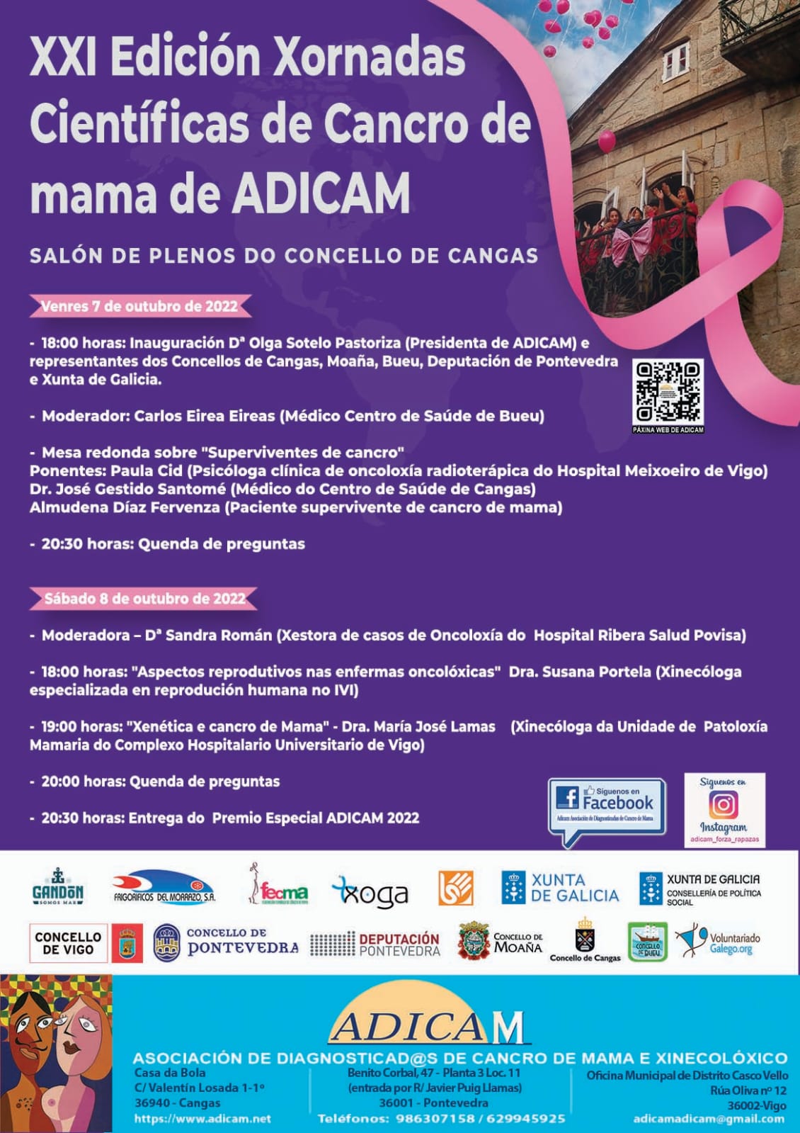 XXI Edición Xornadas Científicas de Cancro de mama de Adicam