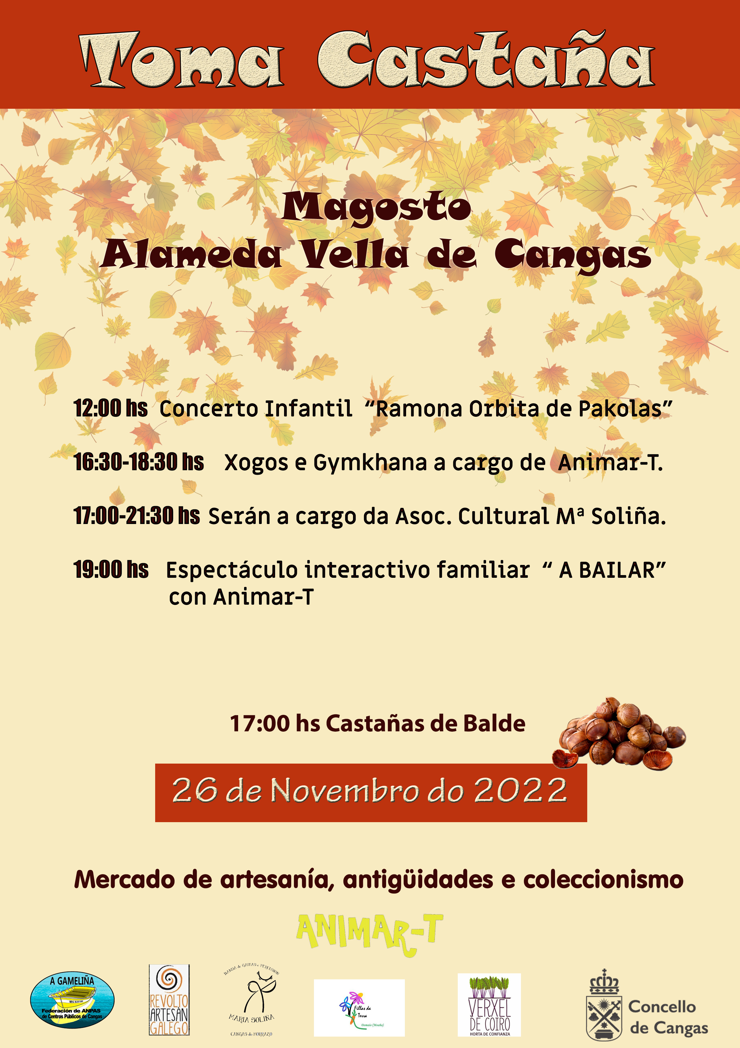 TOMA CASTAÑA. MAGOSTO 