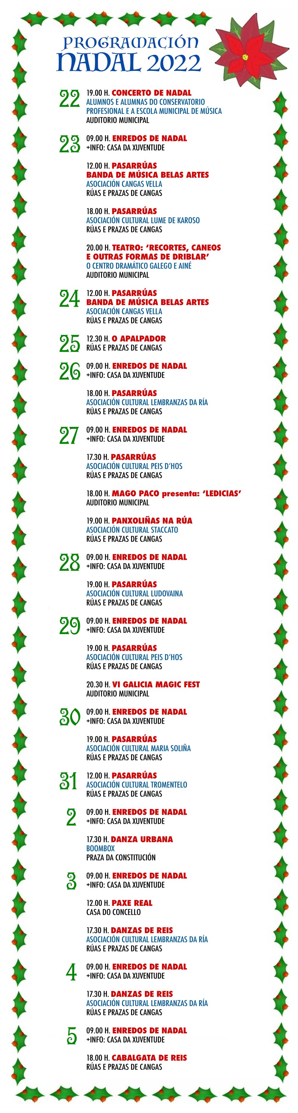 Programación de Nadal 2022