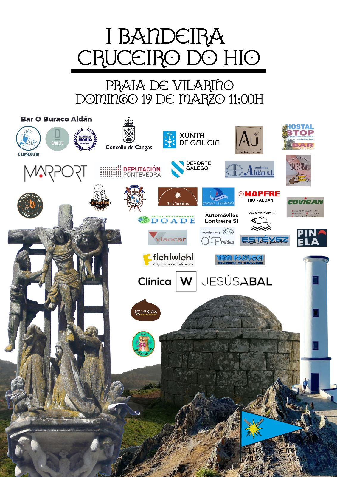Cartel I Bandeira Cruceiro do Hío