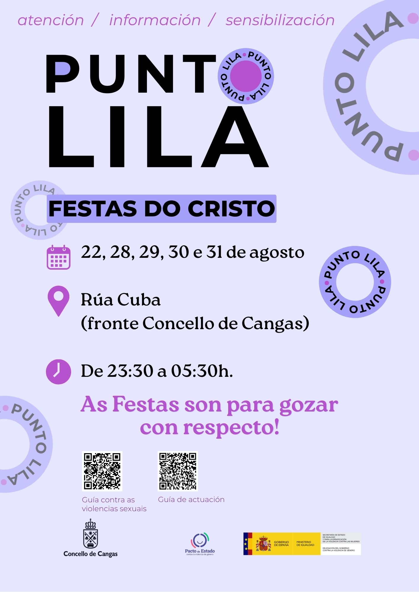 Cartel Punto Lila