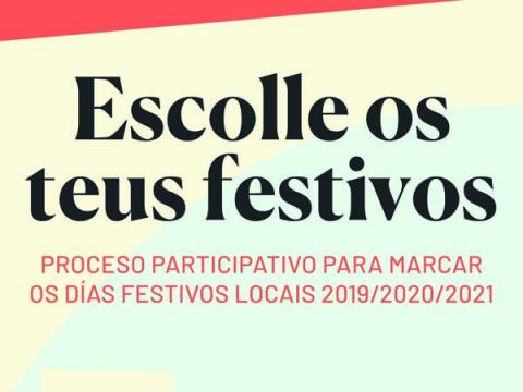 Candidaturas definitivas do proceso participativo para a elección dos festivos locais