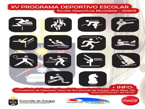 Aberto o prazo de inscricións do Programa Deportivo Escolar 2018/2019