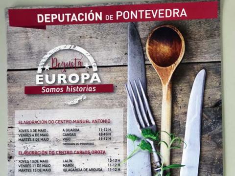 Celebración do Día de Europa na Praza de Abastos de Cangas