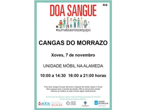 Unidade Móbil na Alameda o xoves día 7 de novembro