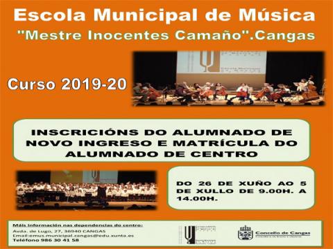 Cartel Escola Municipal de Música