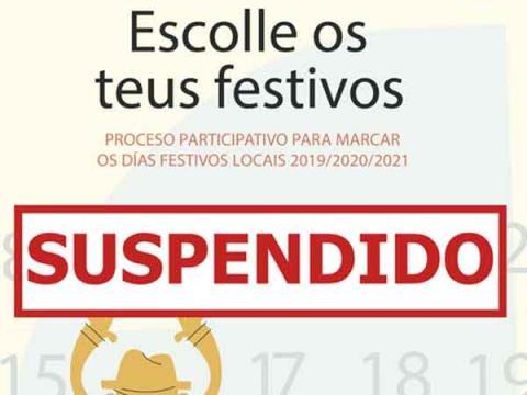  Consulta suspendida do proceso participativo para a elección dos festivos locais