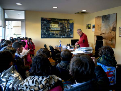  Visita dos escolares de Compañía de María