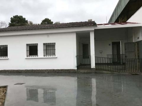 Obras en el Pabellón del CEIP de Castrillón
