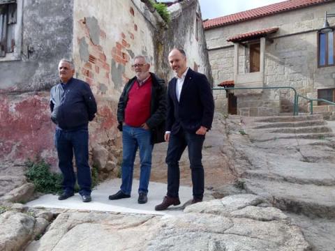 Visita ás obras de recuperación do Casco Vello de Cangas