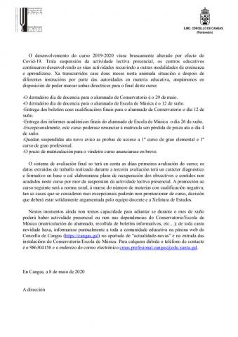 directrices para o final de curso do Conservatorio e da Escola de Música