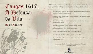 Cartel  Recreación teatral da Defensa da Vila