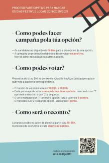 Cómo participar na escolla dos festivos locais