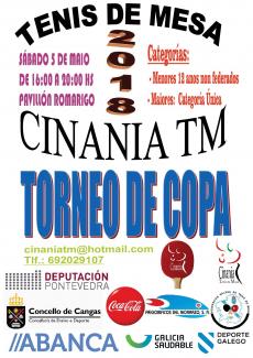 Cartel XV Torneo Copa de Tenis Mesa