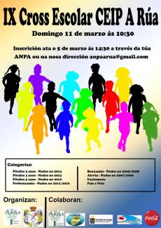 Cartel XX Cross Escolar CEIP A Rúa