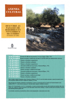  Axenda cultural: As paisaxes de Berobreo