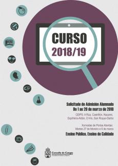 Cartel Xornadas de portas abertas nos colexios para favorecer o ensino público