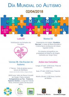 Cartel  Celebración Día do Autismo