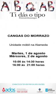 Nova campaña de doazón de sangue na Alameda de Cangas