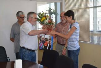 Acto de recepción e despedida a Solange Pereira