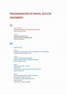 Presentación da programación do Nadal 2017/18