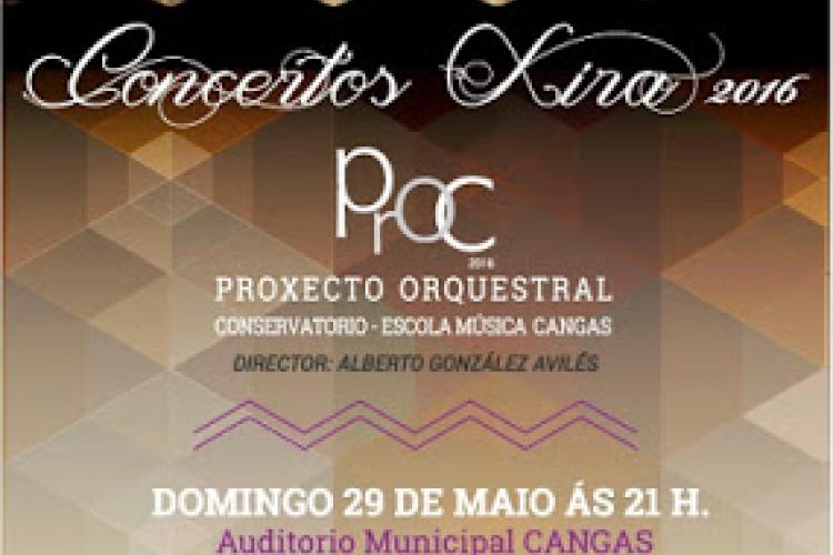 CONCERTO DO PROXECTO ORQUESTRAL  CONSERVATORIO – ESCOLA MÚSICA CANGAS
